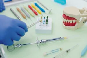 Dental implant model and consultation